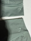 Gymshark Women   s Green Solid 2-piece Set Racerback Sports Bra   Biker Shorts S