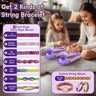 Friendship Bracelet Making Kit For Girls - Diy Bracelets Maker Dark Purple 