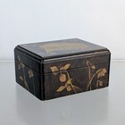 Vintage Antique C1920 Hand Painted Small Wooden Box Landscape Floral Decoration