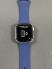 Apple Watch Series 10 42mm Cell Silver Aluminum Case Blue Fluoroelastomer Band