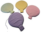Vintage Rare Pastel Cloth Foam Padded Balloons Nursery Wall Hanging Decor