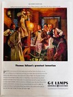 1947 General Electric Lamps Lighting Advertisement Thomas Edison Invention Dwww9