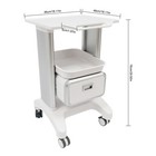 Trolley Cart Dental Lab Mobile Rolling Serving Cart 3 Layers 360   Wheels