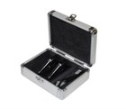 Odyssey Krom Series Pro2 Case For Two Turntable Needle Cartridges Silver silver
