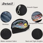 Pencil Case Pencil Pouch Black Pencil Bag Fabric Pen Case Small Zipper