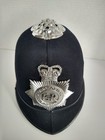 Vintage British Bobby Metropolitan Er Police Hat Badge Helmet