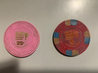 Silver Saddle Casino 1970 s  5   25c Hotel Casino Poker Chips - Las Vegas - Rare