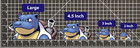 Blastoise Pokemon Sticker Decal -peeker Peeking- 4 Different Sizes