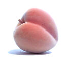 6-pack Artificial Peach Large Oval Fruit Peaches Pink Fake Textured Duranzo Lot