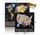 Scratch Off World   Usa Maps Travel Posters