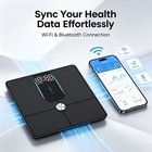 Wifi Bluetooth Bathroom Scale 4 3  Led App Sync Body Composition Weight Scale