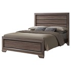 Black brown Queen Size Bedroom Set  Bed  Dresser  Mirror   2 Night Stands