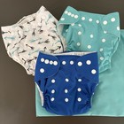 Lot Of 3 Wegreeco Washable Cloth Diapers Baby Reusable Adjustable Wet Bag