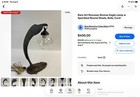 Vintage Rare Art Nouveau Accent Lamp No Shade  No Shade  Good Condition Works