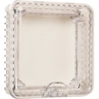 Small Thermostat Protector  Polycarbonate  Flush Mount  4 In W X 4 In H X 1 3 8
