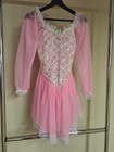 Romantic Curtain Call Chiffon Dresses  Sequins Bodice  Pink  Great Condition  