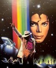 1988 Michael Jackson Orig  moonwalker  2-sided Rare Video Release Poster Display