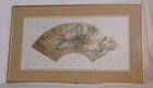 Chinese Painting On Fan A Homage To Tang Yin 1470-1523 Framed Early 20th Century