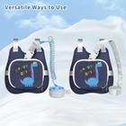 Toddler Harness Backpack Leash With Wrist Link   Cute Dinosaur Anti-lost Walking