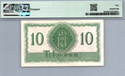 Norway 10 Kroner 1944 Pmg 50 About Unc Pick  20b