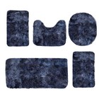 5 Pcs Bathroom Rug Set  Soft Fluffy Absorbent Anti Slip Bath Mat Set  3 Bathroom