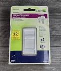 Leviton Decora  Sureslide Slide Dimmer With Preset Switch  6674-pow  White