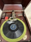 Antique Victor Talking Machine Model Vv-ix C1920 Mahogany Case  Tested Working