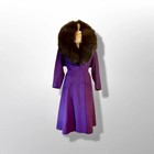 New Look 40s Vintage Purple Violet Princess Pinup Coat