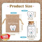 Newtay 2 Pcs Tooth Fairy Bag With 2 Small Bottles Tooth Fairy Bottles Keepsak   