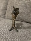 Vintage Cast Iron Gothic Dragon Griffin Gargoyle Candle Stick Holder