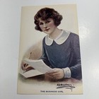 Original Pin Up Flapper Girl Musselman Art Print C 1920 Jazz Age Business Girl