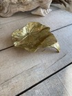 Vintage 1948 Virginia Metalcrafters 3-19 Star Begonia Leaf Mcm Brass Dish Tray