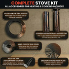  us Stock  Trailblazer Cookstove woodstove With Oven - Off-grid  Camping