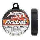 Fireline Braided Beading Thread  smoke  Grey 4lb Test  50 Yards  0 005  Dia 