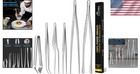 Kitchen Tweezers Tongs Set 6pcs Stainless Steel Food-grade Cooking Tools