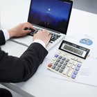 Desk Calculator Large 12 Digit Display  Dual Power Basic Calculator Desktop