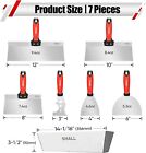 Shall Drywall Knife Set  7 Pcs Stainless Steel Drywall Hand Tool Kit