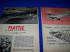 1955 Build   flattie  16  River Yacht    plans details photos  744cc 