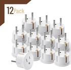 European Travel Plug Adapter  12 Pack  European Plug Adapter  Us To Europe Plug