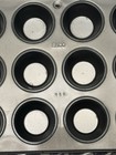 Vintage Ecko Mini Muffin Tin Pan Aluminum Tart Cupcake 12 Holes 2  Usa Lot Of 2