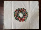 Finished Embroidery Christmas Wreath