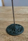 Cast Iron Receipt bill Holder 1940s Office Desk Accessory Spike Spindle