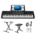     holiday Sale     61 Key Electric Piano keyboard  stand  bench stool 