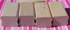 Stampin    Up  Unused Blank Wood Blocks  2    Long X 7 8    Wide  Set Of 5 Nos