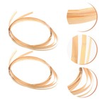 2 Bundles Bamboo Weaving Cane Strips Decorative Materials Sticks Basket