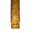 Hand Carved Wooden Dvojnice Balkan Double Flute Folk Music Pastoral Instrument