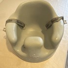 Bumbo Baby Floor Seat Booster Chair  Gray  Adjustable Harness