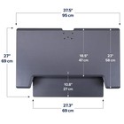 Ergotron     Workfit-tl Standing Desk Converter Dual Monitor Sit Stand Desk Ris   