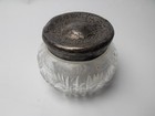 Vintage Crystal Dresser Powder Jar