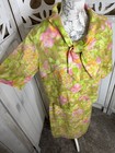 1960 s Vintage Mod Retro Skirt   Top Bright Floral Print Secretary Sz Large